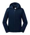 266B Russell Athletic Kids Authentic Zip Hooded Sweatshirt French Navy colour image